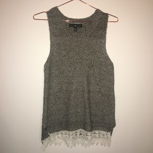 Sleeveless Multi Media Sweater